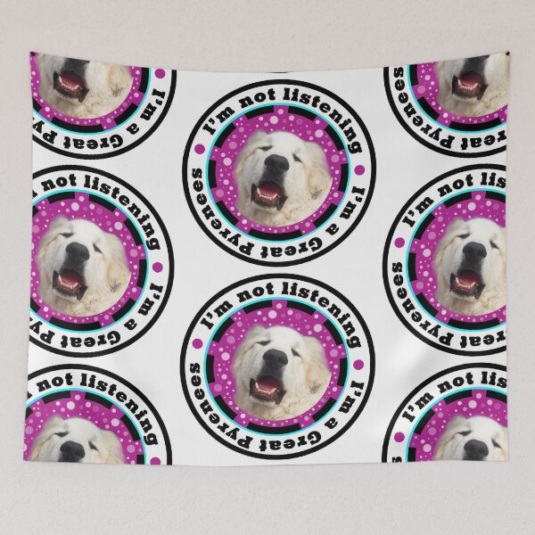 Item preview, I'm Not Listening - I'm a Great Pyrenees designed and sold by Shadowspark Creations.