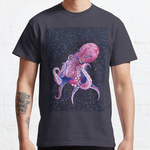 Giant Pacific Octopus in Space Classic T-Shirt