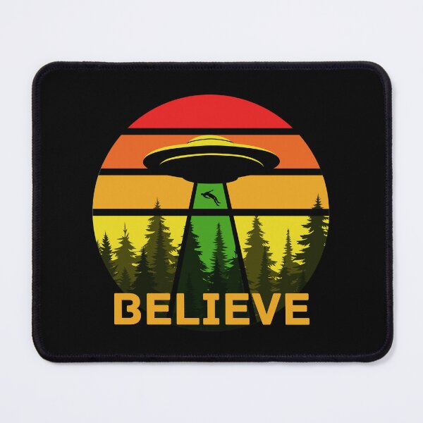Item preview, Believe - Retro UFO Abduction Emblem designed and sold by 90sAlien.
