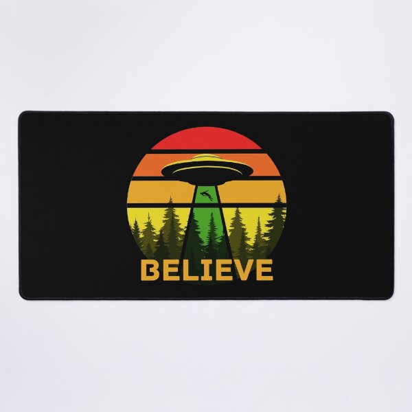 Item preview, Believe - Retro UFO Abduction Emblem designed and sold by 90sAlien.