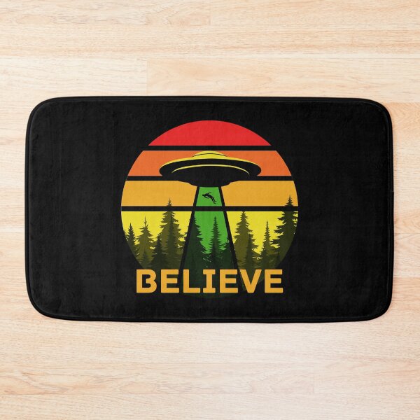 Item preview, Believe - Retro UFO Abduction Emblem designed and sold by 90sAlien.