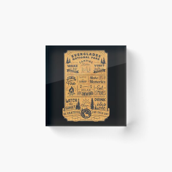 Item preview, Everglades National Park Camping Rules designed and sold by JordanHolmes.