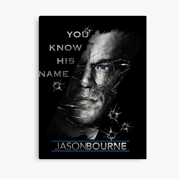 Jason Bourne Poster Movie Greats SINGLE CANVAS WALL ART Picture Print 
