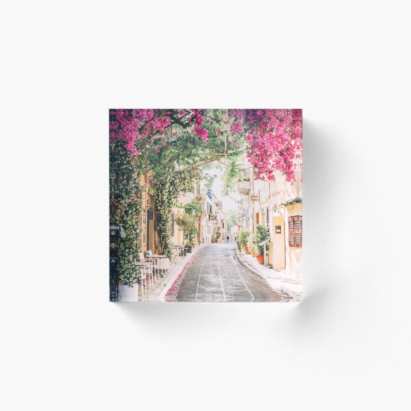 Item preview, Purple Flowers in Plaka Athens, Greece designed and sold by ppolecho.
