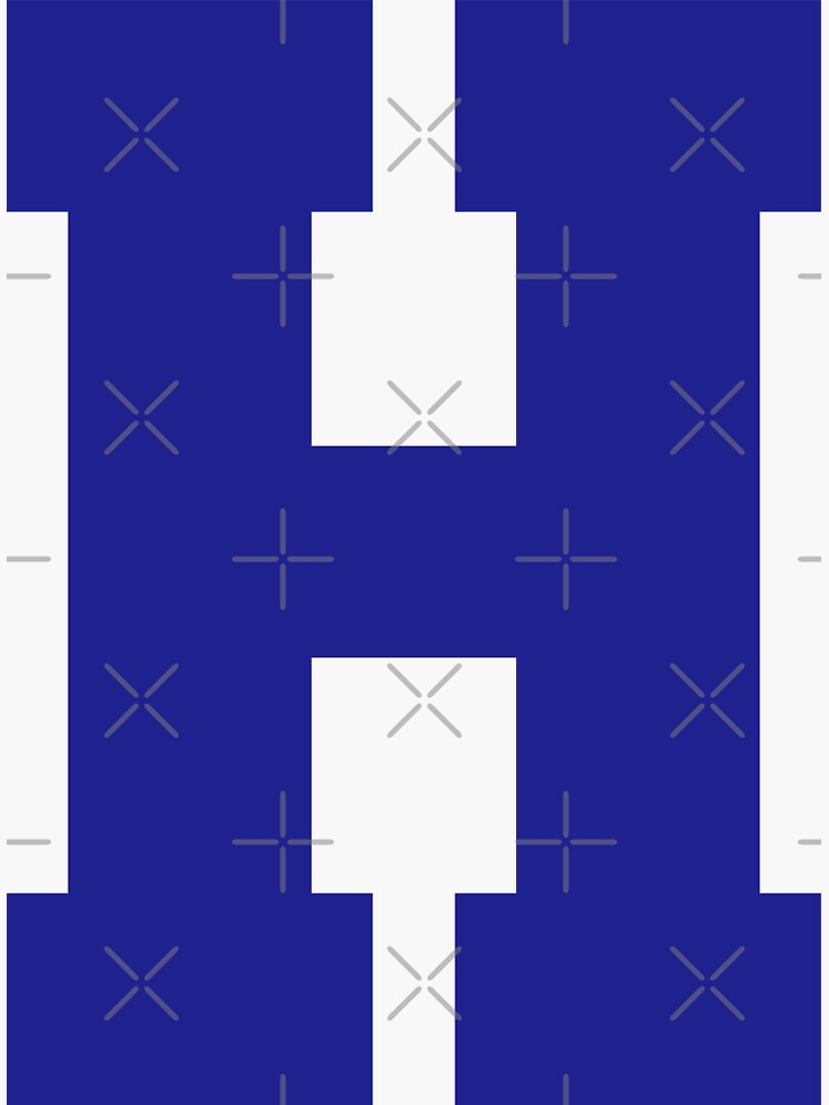 "Alphabet, Blue H, Sports letter H" Sticker for Sale by TheCultStuff