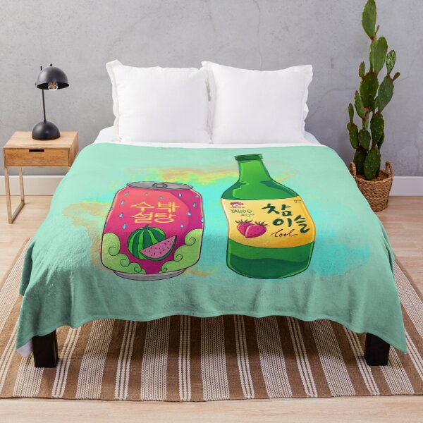 Item preview, Soda de melón enlatada coreana, bebida de soju coreana designed and sold by Keffy.