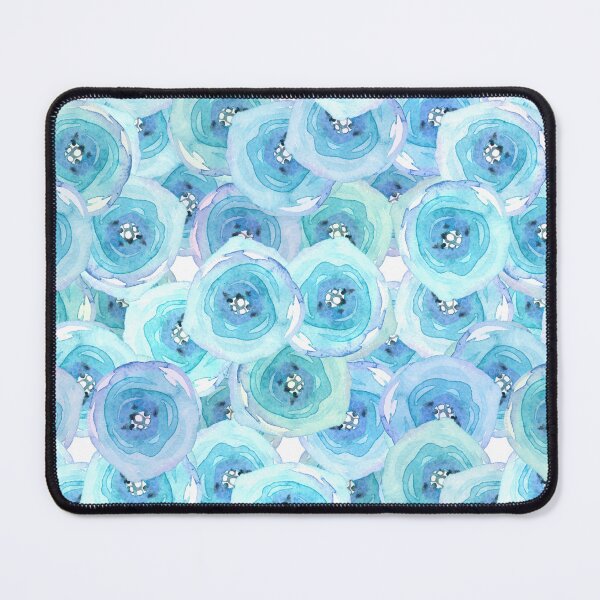 Item preview,  Watercolour Blue Roses Geometric Floral Pattern, Floral Lover, Floral Design designed and sold by DesignHouse07.