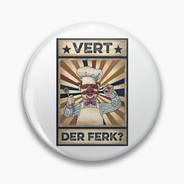 Item preview, Vintage Vert Der Ferk, Cute Funny Swedish Chef Knife designed and sold by LiborDuda.