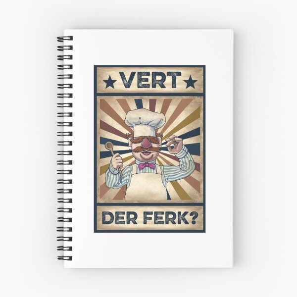 Item preview, Vintage Vert Der Ferk, Cute Funny Swedish Chef Knife designed and sold by LiborDuda.