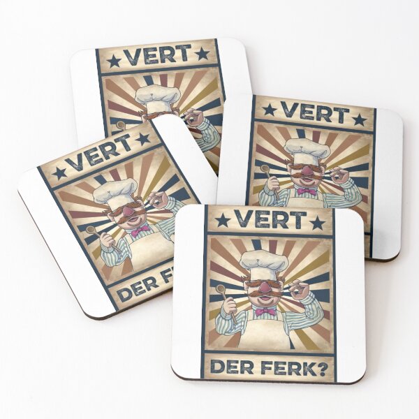 Item preview, Vintage Vert Der Ferk, Cute Funny Swedish Chef Knife designed and sold by LiborDuda.