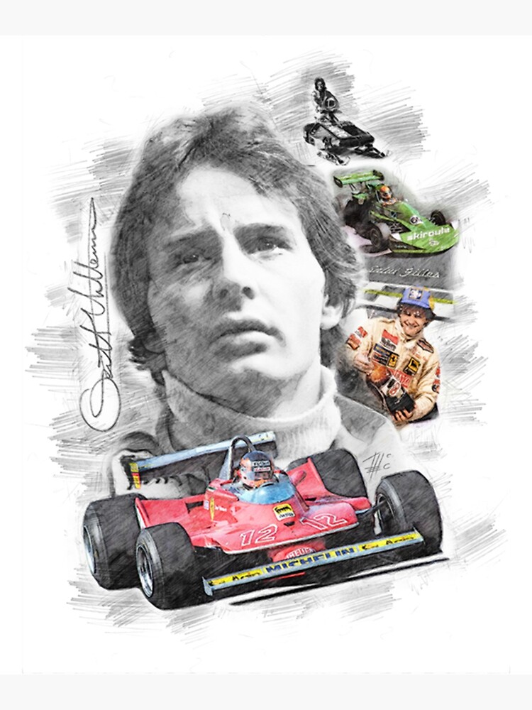 "Gilles Villeneuve" Poster for Sale by dennamadie83 Redbubble