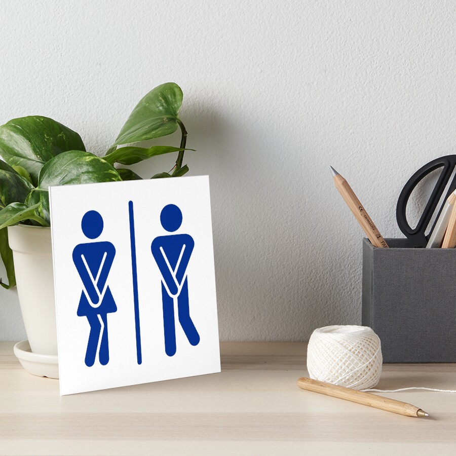 "Navy blue Men, Women Restroom Sign, Bathroom Sign, Toilet Sign, Wc ...