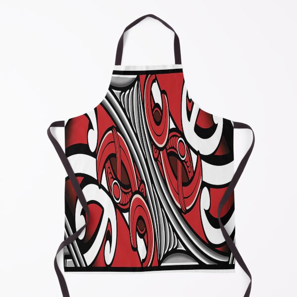 Item preview, TNT - maori design with carving pattern border - RED designed and sold by TNT-STYLEZ.