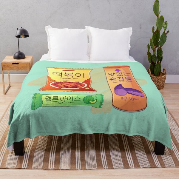 Item preview, Chips coreanos de tteokbokki, chips de camote y barra de hielo con sabor a melón designed and sold by Keffy.