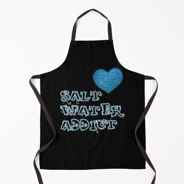 Item preview, Salt Water Addict Ocean Girl Glitter Blue Heart  designed and sold by catchyology.