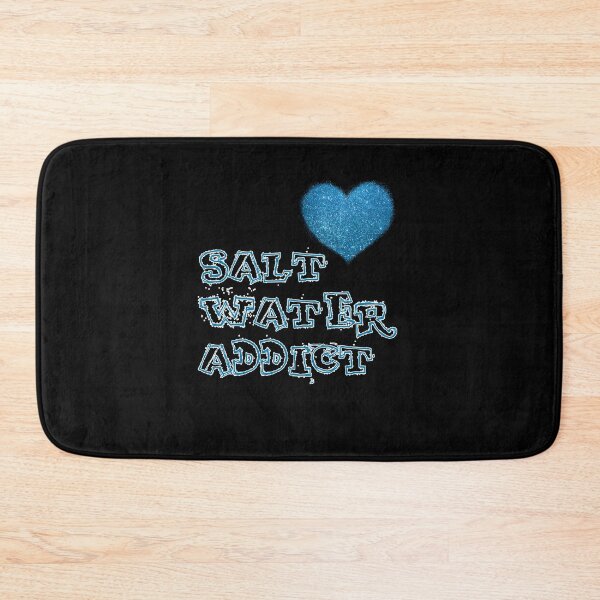 Item preview, Salt Water Addict Ocean Girl Glitter Blue Heart  designed and sold by catchyology.