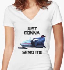 Just Gonna Send it Larry Enticer Meme Tee Shirt Women's Fitted V-Neck T-Shirt