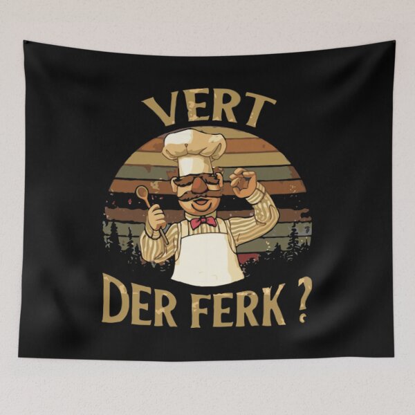 Item preview, Retro Vert Der Ferk Chef Gift Fan designed and sold by LiborDuda.