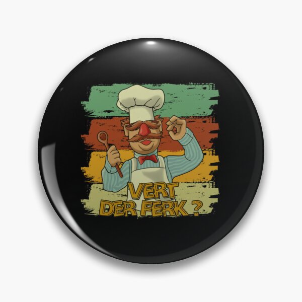Item preview, Vintage Vert Der Ferk, Cute Funny Swedish Chef Knife designed and sold by LiborDuda.