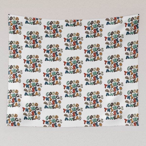 Item preview, Good thing are ahead Design in Retro colors designed and sold by NerdnGeekshop.