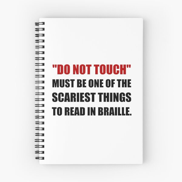 Item preview, Do Not Touch Braille designed and sold by TheBestStore.