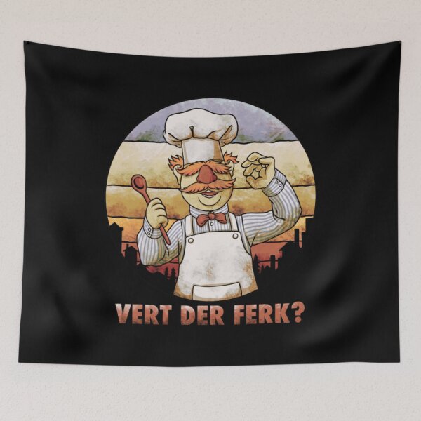 Item preview, Vert Der Ferk Chef Vintage Gift Fan designed and sold by LiborDuda.
