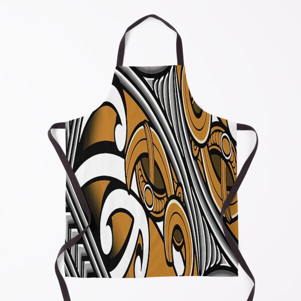 Item preview, TNT - maori design with carving pattern border - YELLOW designed and sold by TNT-STYLEZ.