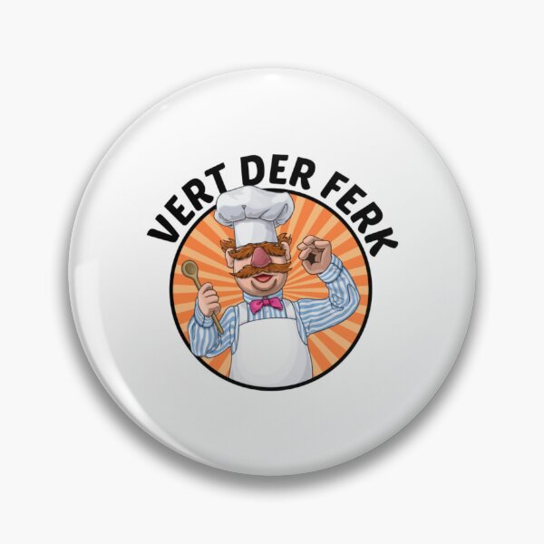 Item preview, Vert Der Ferk Cook Swedish Chef Art Gift designed and sold by LiborDuda.