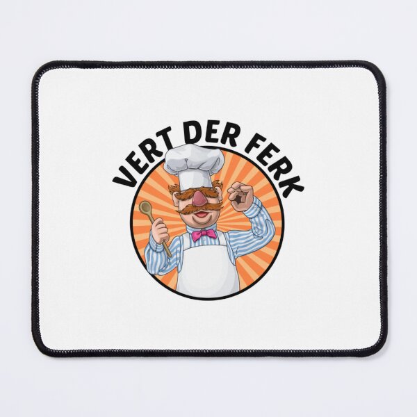 Item preview, Vert Der Ferk Cook Swedish Chef Art Gift designed and sold by LiborDuda.