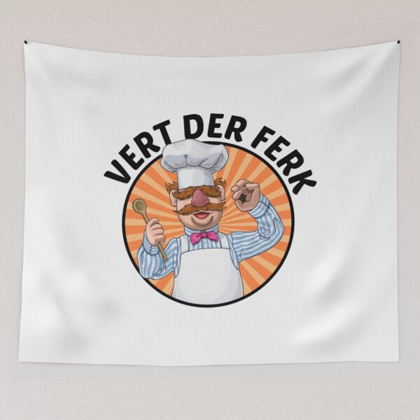 Item preview, Vert Der Ferk Cook Swedish Chef Art Gift designed and sold by LiborDuda.