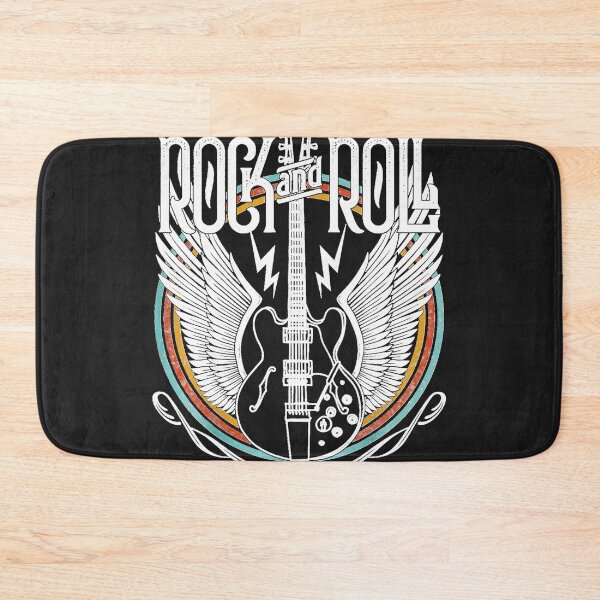 Item preview, Distressed vintage retro s rock & roll music guitar wings designed and sold by LauraKowalesky.