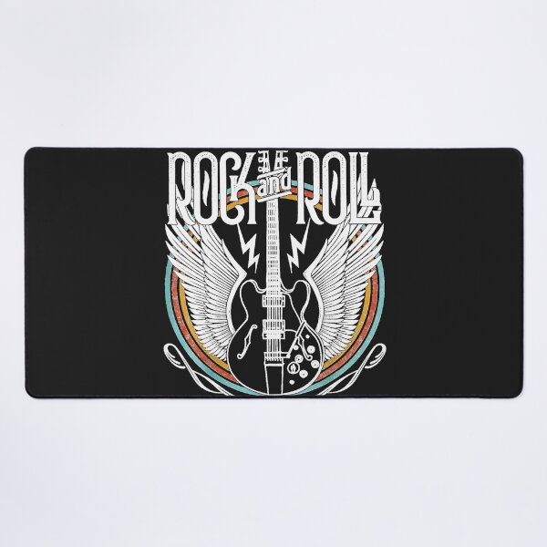 Item preview, Distressed vintage retro s rock & roll music guitar wings designed and sold by LauraKowalesky.