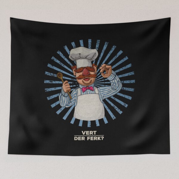 Item preview, Cute Funny Swedish Chef Knife Vert Der Ferk Gift Fan designed and sold by LiborDuda.