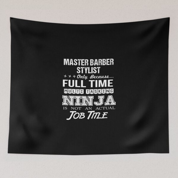 Item preview, Camiseta Master Barber Stylist - Camiseta de artículo de regalo de trabajo Ninja multitarea designed and sold by watkinsmat.