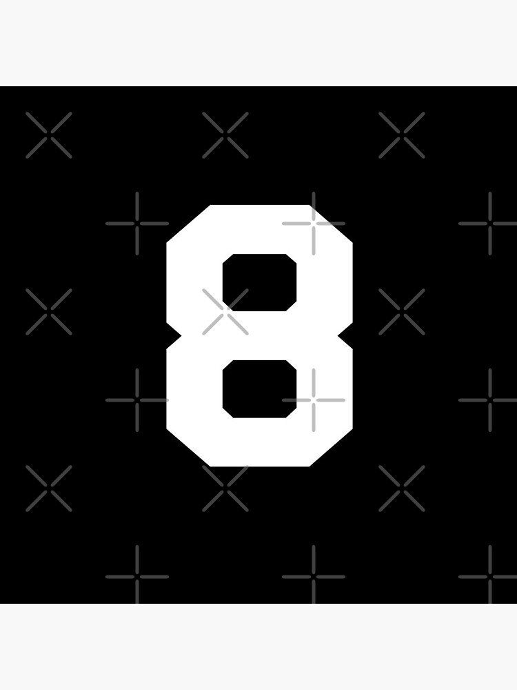 Number 8, White eight, Sports number 8