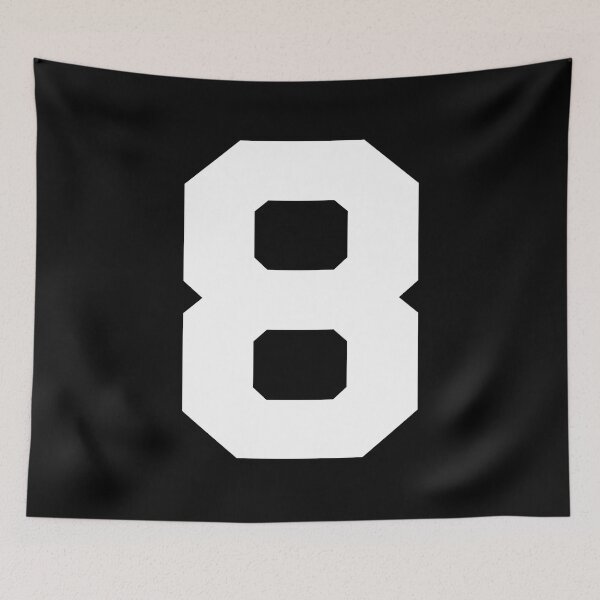 Item preview, Number 8, White eight, Sports number 8 designed and sold by TheCultStuff.