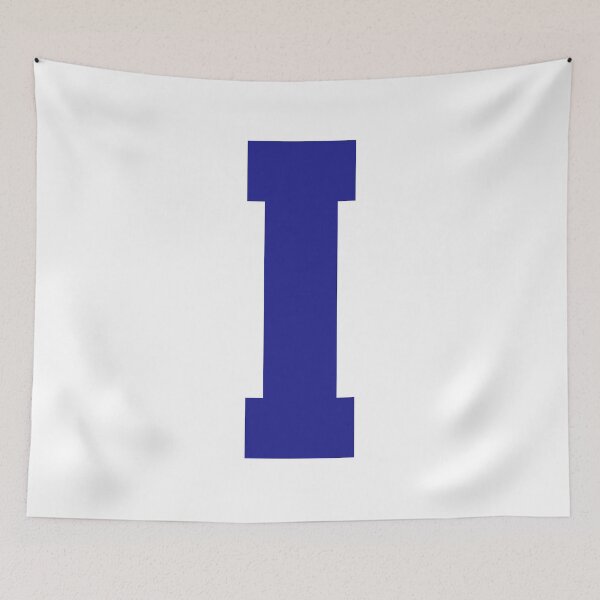 Item preview, Alphabet, Blue I, Sports letter I designed and sold by TheCultStuff.