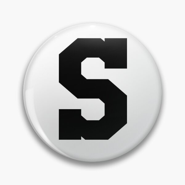 Item preview, Alphabet, Black S, Sports letter S designed and sold by TheCultStuff.