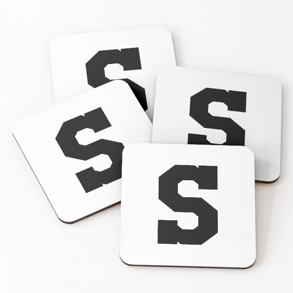 Item preview, Alphabet, Black S, Sports letter S designed and sold by TheCultStuff.