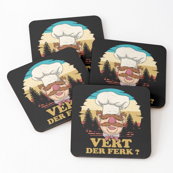 Item preview, Swedish Chef Knife Vert Der Ferk Retro Gift Fan designed and sold by LiborDuda.