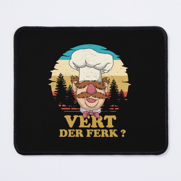 Item preview, Swedish Chef Knife Vert Der Ferk Retro Gift Fan designed and sold by LiborDuda.