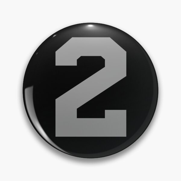 Item preview, Number 2, Silver two, Sports number 2 designed and sold by TheCultStuff.