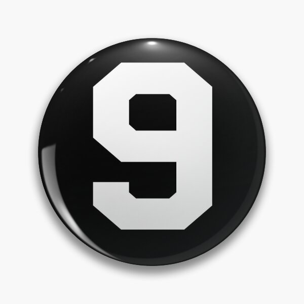 Item preview, Number 9, White nine, Sports number 9 designed and sold by TheCultStuff.