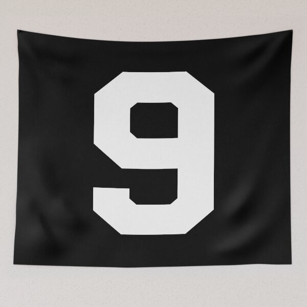 Item preview, Number 9, White nine, Sports number 9 designed and sold by TheCultStuff.