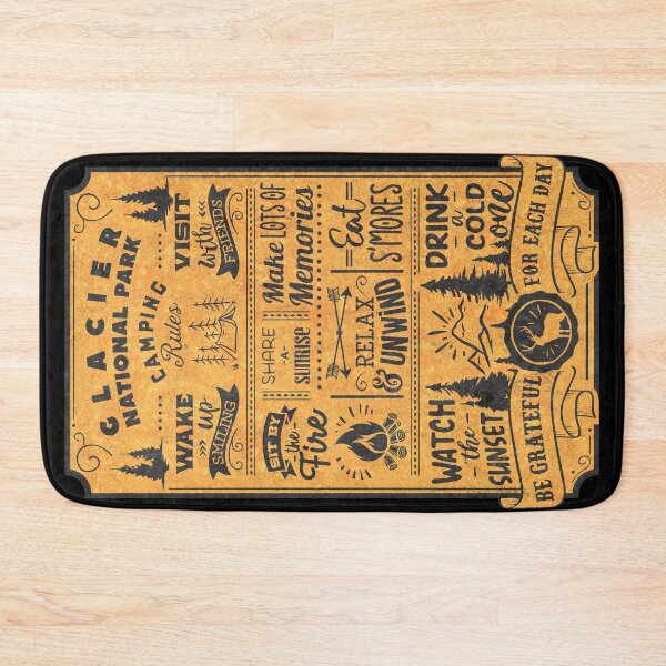 Item preview, Glacier National Park Camping Rules designed and sold by JordanHolmes.