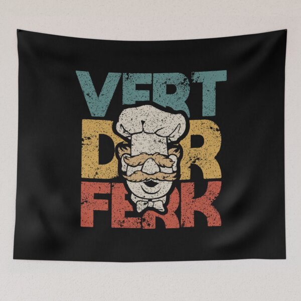 Item preview, vert der ferk swedish cheff meme retro distressed designed and sold by LiborDuda.
