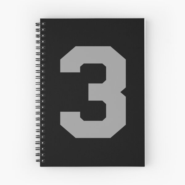 Item preview, Number 3, Silver three, Sports number 3 designed and sold by TheCultStuff.