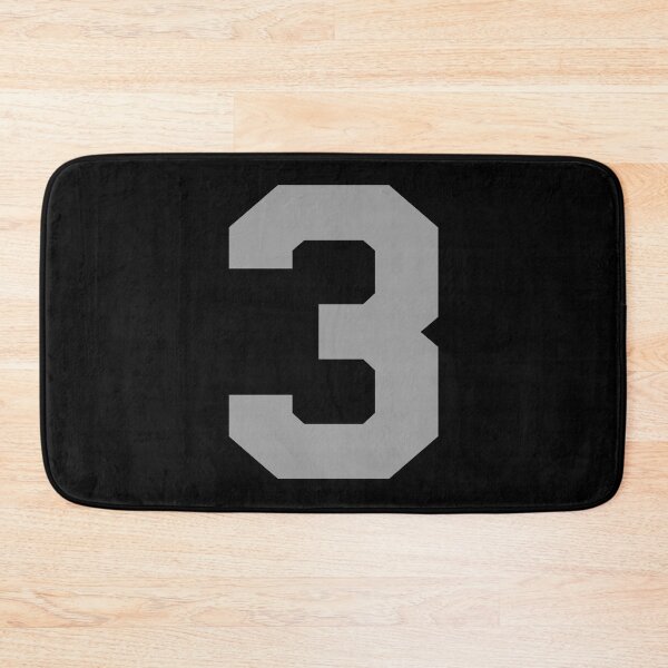 Item preview, Number 3, Silver three, Sports number 3 designed and sold by TheCultStuff.