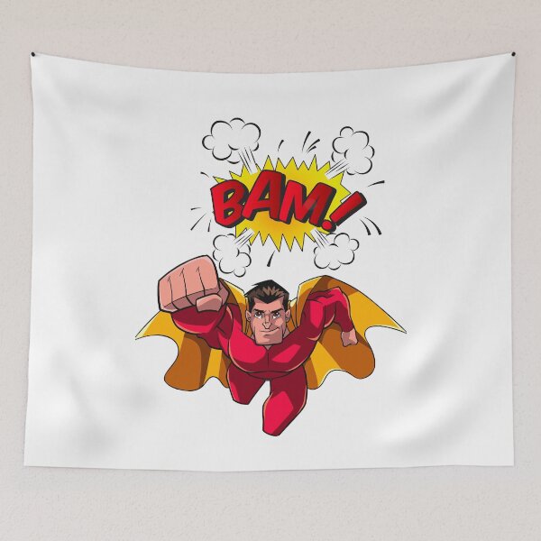 Item preview, Bam - superhero  designed and sold by ARTEMBASSY.