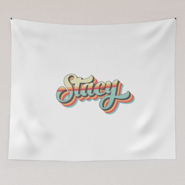 Item preview, Stacy name - cool 70s retro font surf style design designed and sold by NameTheory.